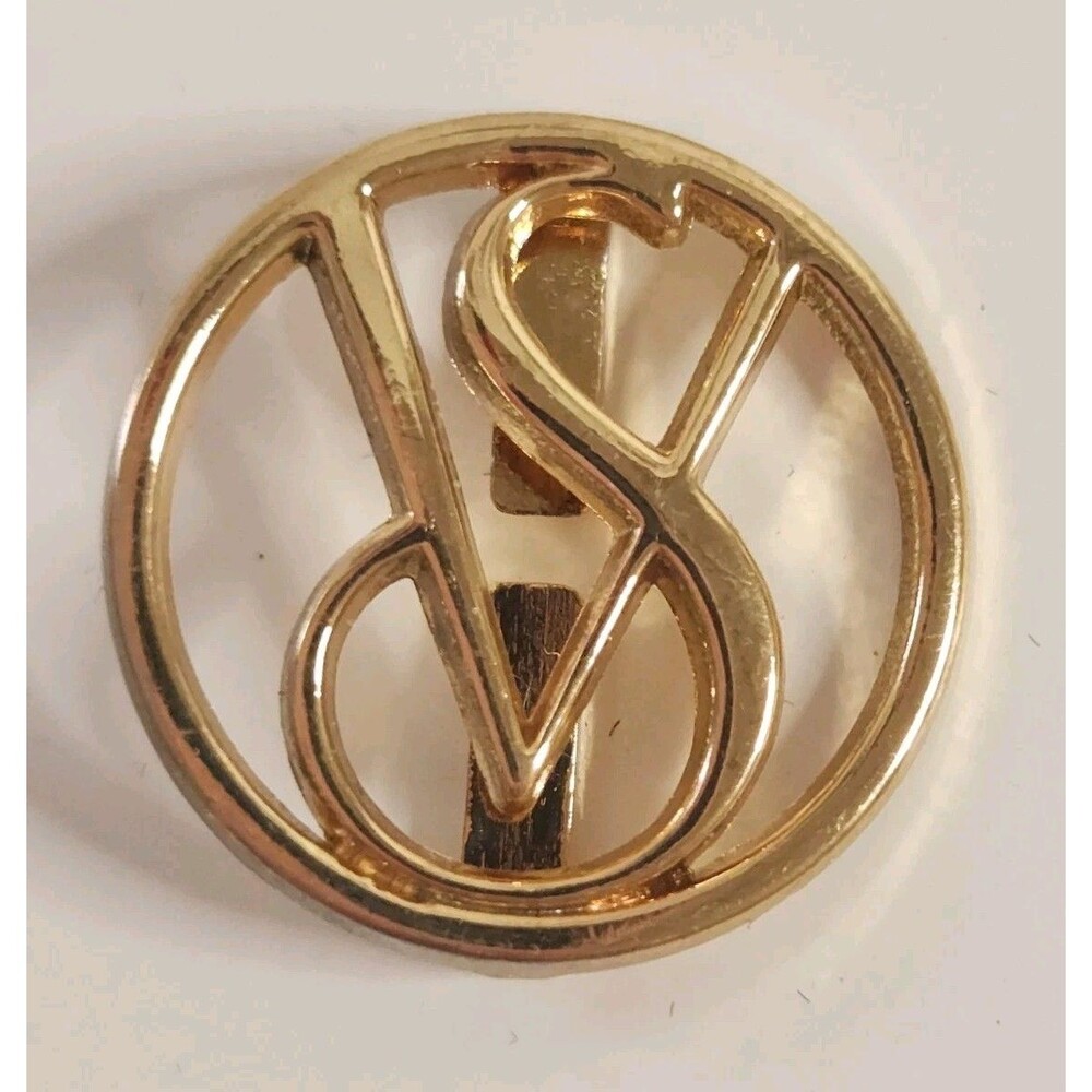 Victoria Secret Initial Buckle Ornament Goldtone